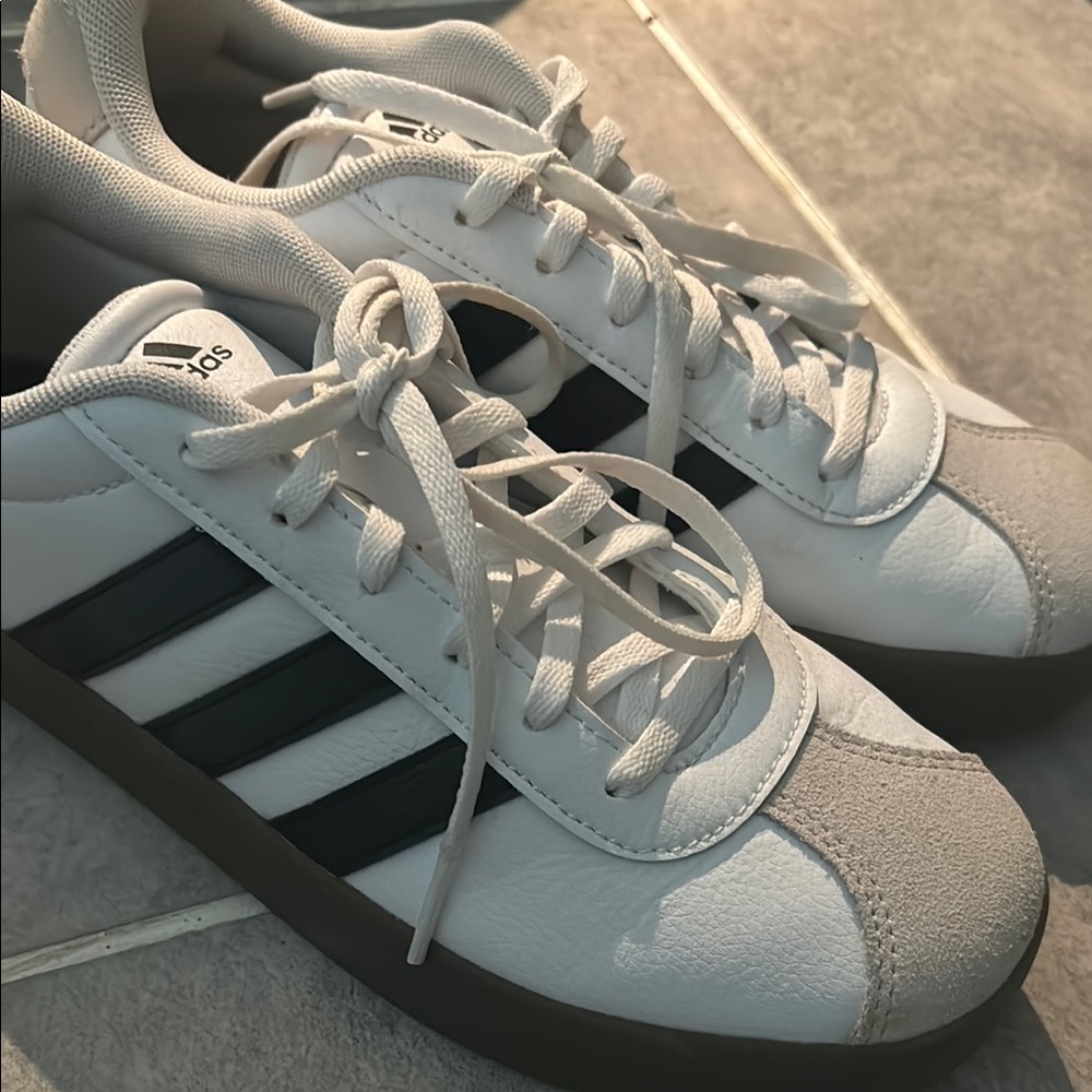 Adidas White and Black Sneakers